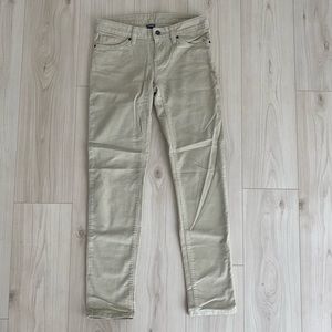 Patagonia corduroy cream pants in a size 28, straight leg. Only worn once.